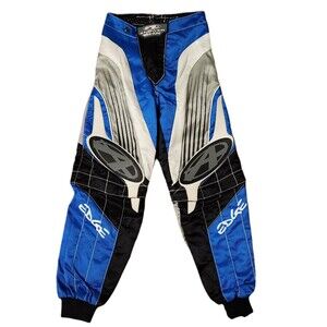 Answer Edge BMX Motocross Pants Blue White Black Zip-Off Leg Youth Size 18